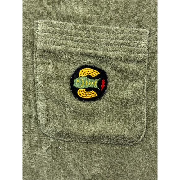 Howler Bros. Men's Green Plusherman Terry Polo Shirt - Size S - Picture 2 of 4